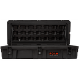 ROAM 95L Rugged Case shown with open lid in Black color